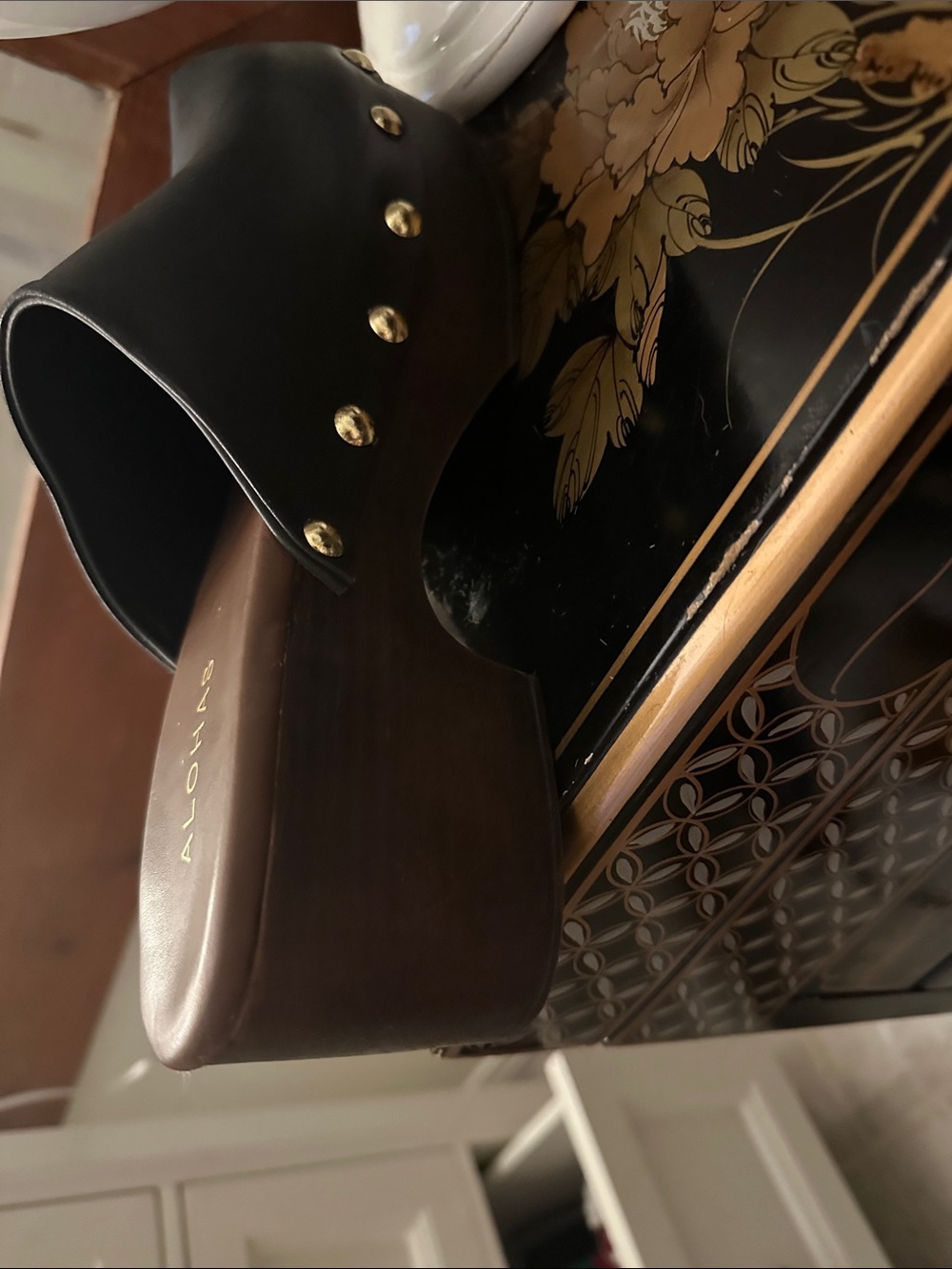ALOHAS Black Studded Platform Clogs (40) - Picture 3 of 8